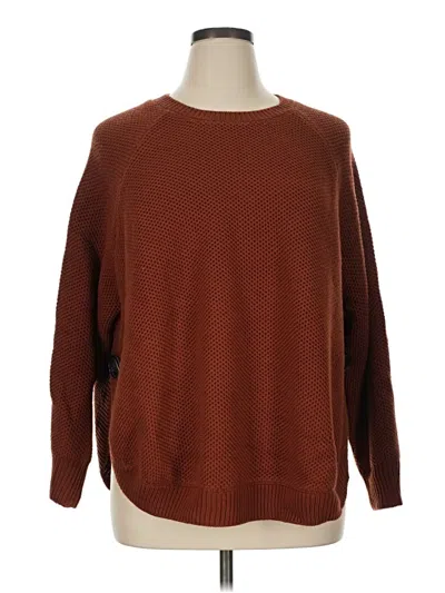 Pre-owned Cotton & Rye Pullover Sweater In Brown