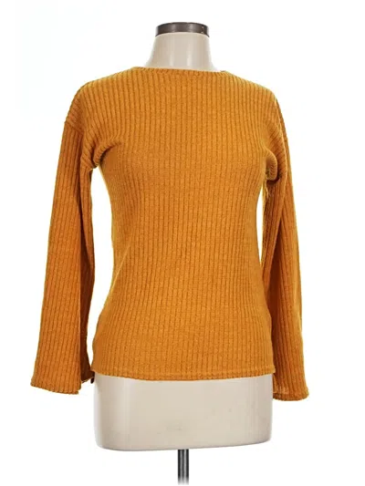 Pre-owned Cotton & Rye Pullover Sweater In Orange