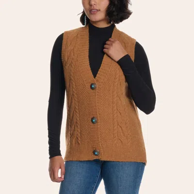 Cotton & Rye Women's Brown Knit Sweater Vest