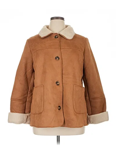 Pre-owned Cotton Bleu Coat In Brown