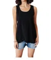 Cotton Bleu Ordinary Tank Sleeveless In Black In Black