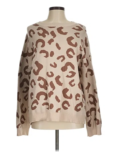 Pre-owned Cotton Bleu Pullover Sweater In Tan