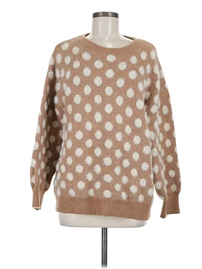 Pre-owned Cotton Bleu Pullover Sweater In Tan