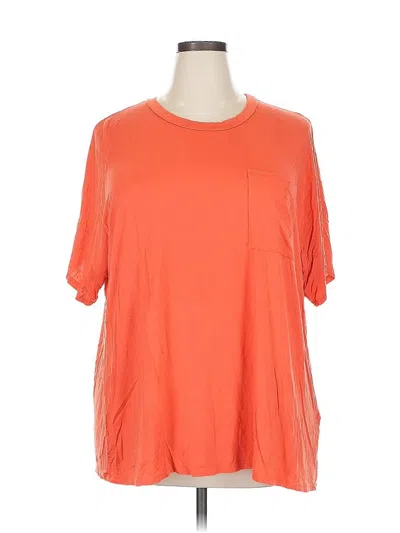 Pre-owned Cotton Bleu Short Sleeve T-shirt In Orange