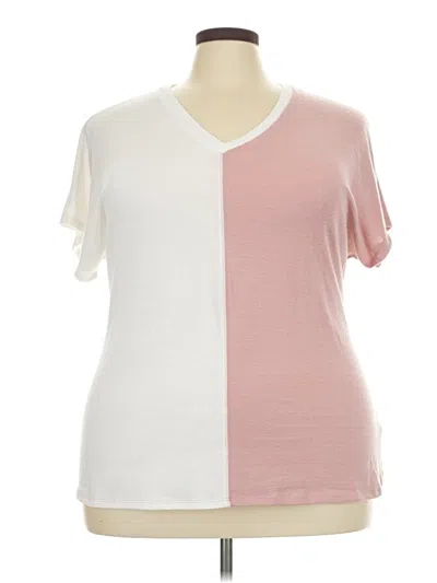 Pre-owned Cotton Bleu Short Sleeve T-shirt In Pink