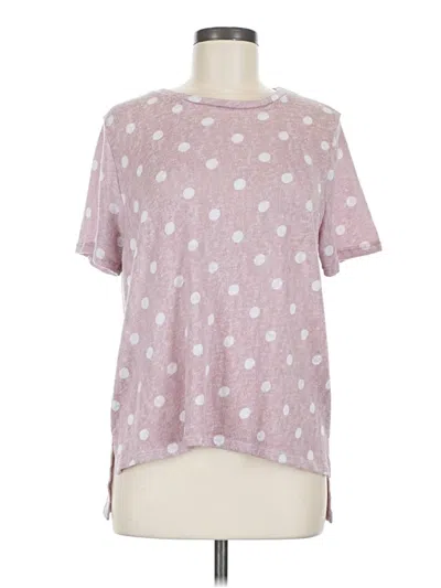 Pre-owned Cotton Bleu Short Sleeve T-shirt In Pink