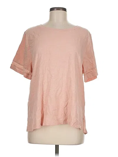 Pre-owned Cotton Bleu Short Sleeve T-shirt In Pink