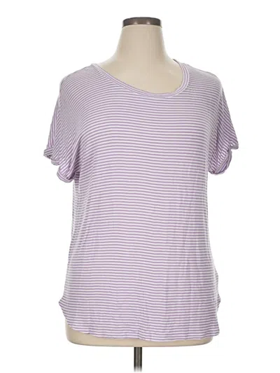 Pre-owned Cotton Bleu Short Sleeve T-shirt In Purple
