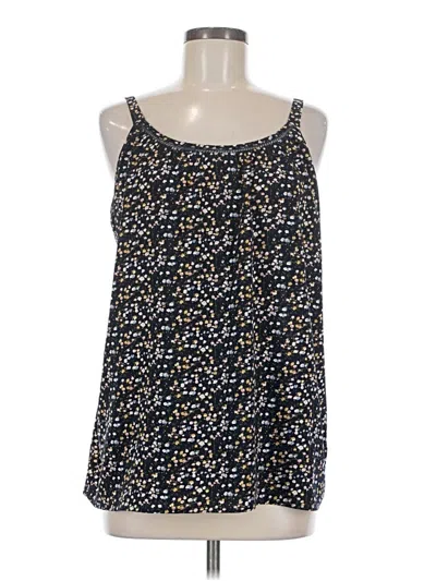 Pre-owned Cotton Bleu Sleeveless Top Blue Scoop Neck Tops