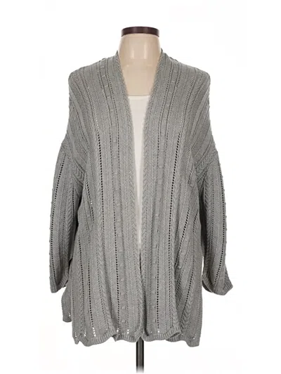 Pre-owned Cotton By Autumn Cashmere Kimono In Gray