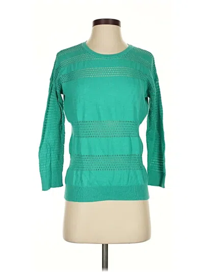 Pre-owned Cotton By Autumn Cashmere Pullover Sweater In Green