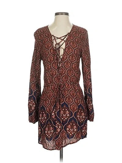 Pre-owned Cotton Candy Casual Dress In Brown