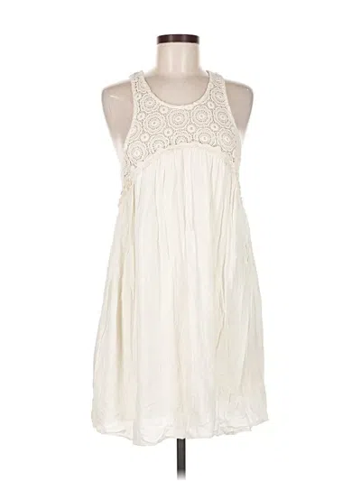 Pre-owned Cotton Candy Casual Dress In White