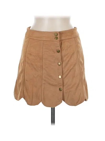 Pre-owned Cotton Candy Casual Skirt In Brown