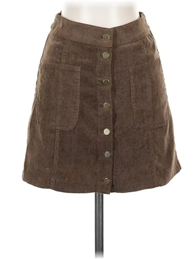 Pre-owned Cotton Candy Casual Skirt In Brown