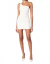 Cotton Candy Devore Mini Dress In White In White