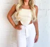 Cotton Candy Forest Dreams Top In Ivory In Beige