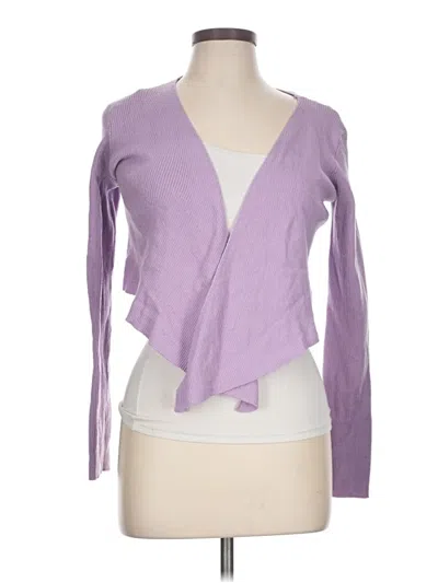 Pre-owned Cotton Candy La Cardigan Sweater In Purple