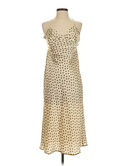 Pre-owned Cotton Candy La Casual Dress In Gold