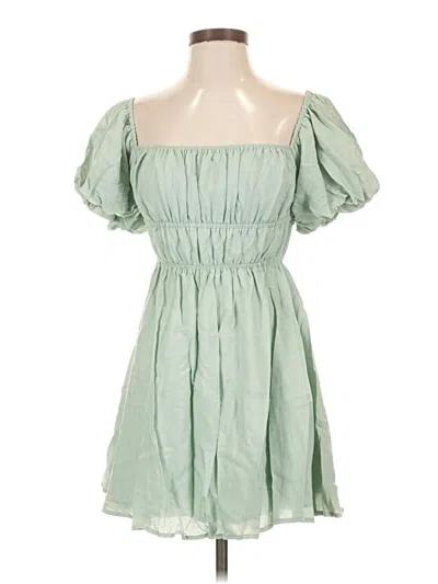 Pre-owned Cotton Candy La Casual Dress In Green