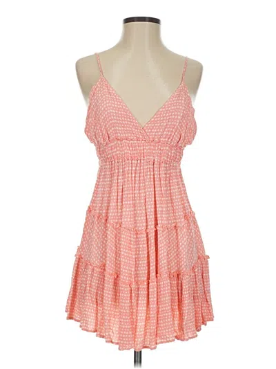 Pre-owned Cotton Candy La Casual Dress In Orange