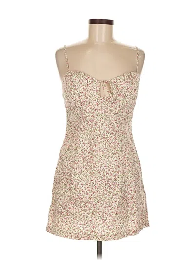 Pre-owned Cotton Candy La Casual Dress In White