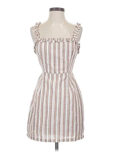 Pre-owned Cotton Candy La Casual Dress In White