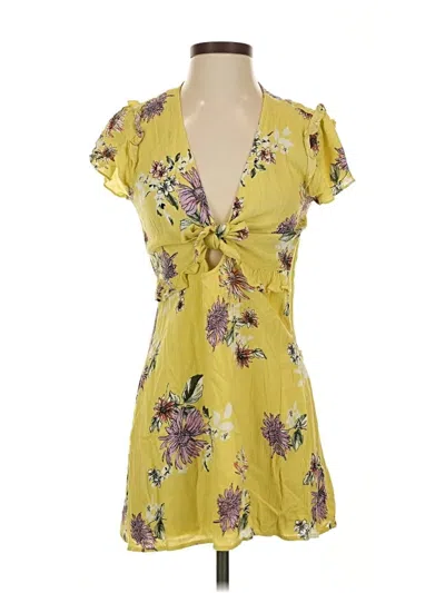 Pre-owned Cotton Candy La Casual Dress In Yellow