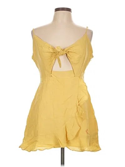 Pre-owned Cotton Candy La Casual Dress In Yellow