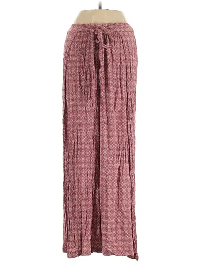 Pre-owned Cotton Candy La Casual Pants In Burgundy
