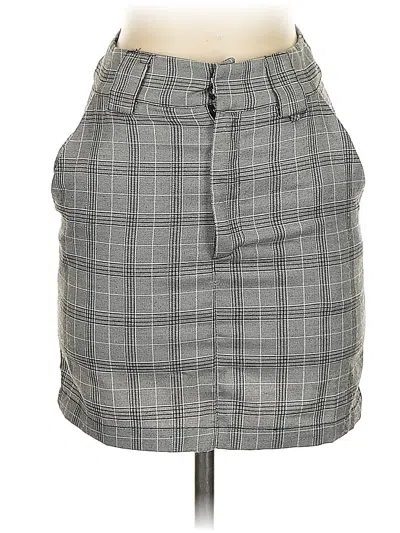 Pre-owned Cotton Candy La Casual Skirt In Gray
