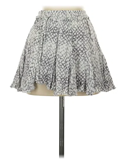 Pre-owned Cotton Candy La Casual Skirt In Gray