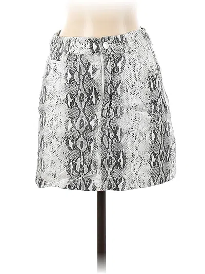 Pre-owned Cotton Candy La Casual Skirt In Silver