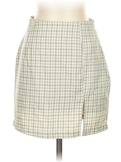 Pre-owned Cotton Candy La Casual Skirt In White