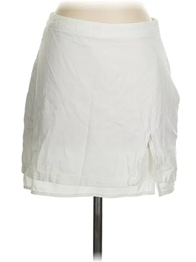 Pre-owned Cotton Candy La Casual Skirt In White