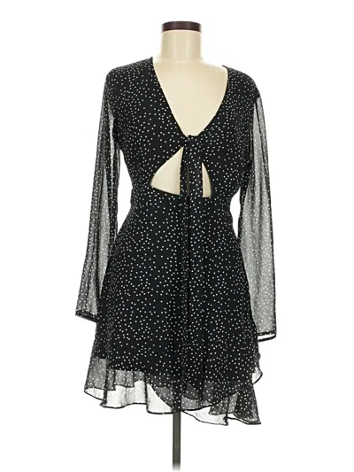 Pre-owned Cotton Candy La Cocktail Dress In Black