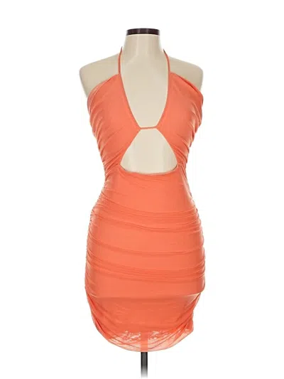 Pre-owned Cotton Candy La Cocktail Dress In Orange