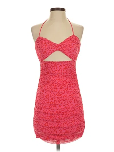 Cotton Candy La Cocktail Dress In Red