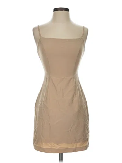 Pre-owned Cotton Candy La Cocktail Dress In Tan