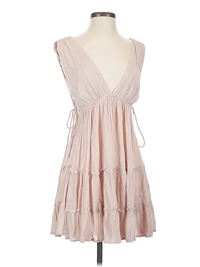 Pre-owned Cotton Candy La Cocktail Dress In Tan
