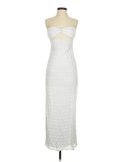 Pre-owned Cotton Candy La Cocktail Dress In White