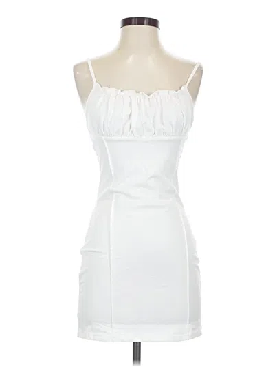 Pre-owned Cotton Candy La Cocktail Dress In White