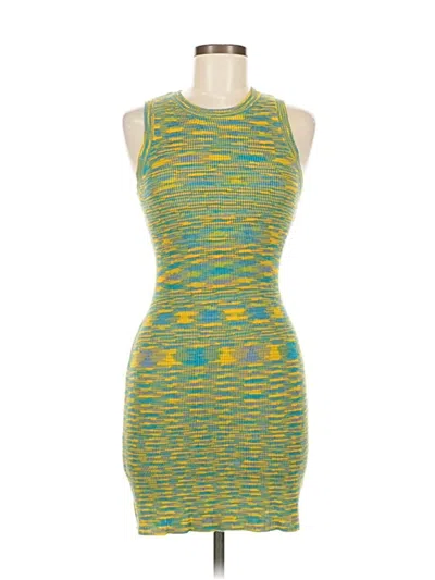 Pre-owned Cotton Candy La Cocktail Dress In Yellow