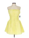 Cotton Candy La Cocktail Dress In Yellow