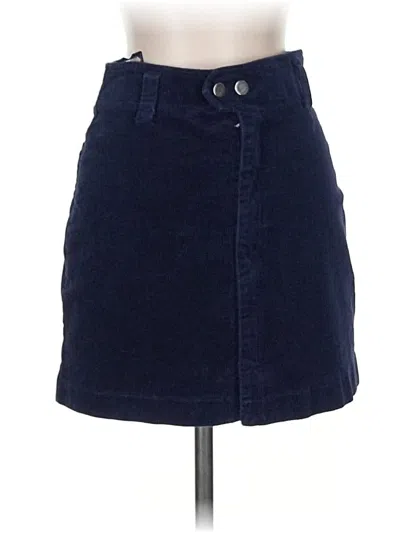 Pre-owned Cotton Candy La Denim Skirt In Blue