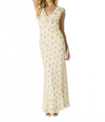 Cotton Candy La Juno Maxi Dress In Butter In Multi