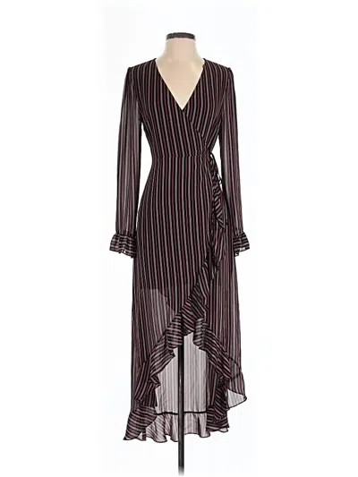 Pre-owned Cotton Candy La Kimono In Burgundy