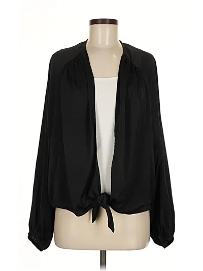 Pre-owned Cotton Candy La Long Sleeve Blouse In Black