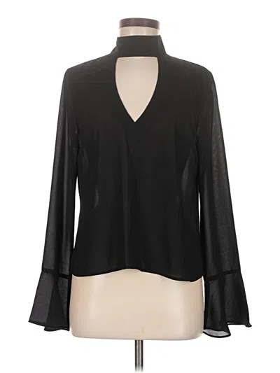 Pre-owned Cotton Candy La Long Sleeve Blouse In Black