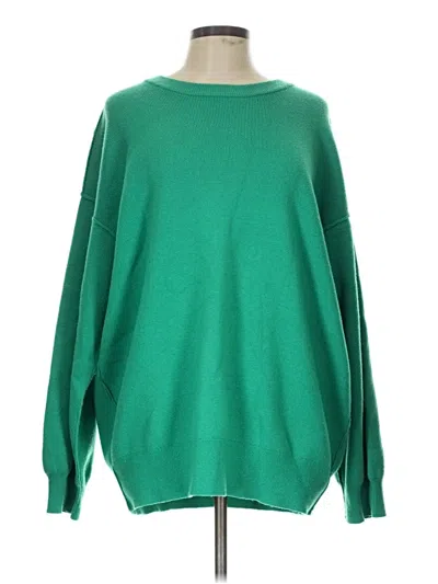 Pre-owned Cotton Candy La Pullover Sweater In Green